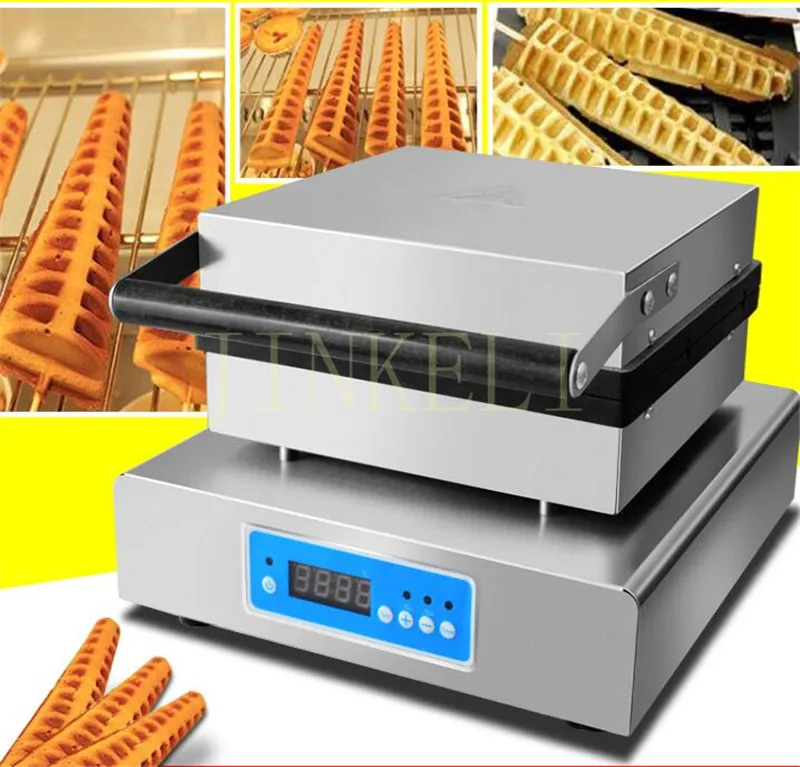 

digital Stainless Steel Commercial Corn Waffle machine Pine tree Waffle making Machine Waffle maker Lolly Waffle maker 1500W