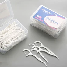 AMSIC 50 шт./компл. зубная нить мулине выбирает зубы Зубочистки палочки чистка зубов Уход за полостью рта Лидер продаж