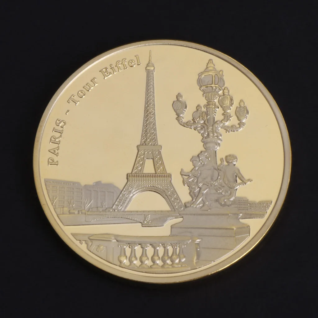 Commemorative Coin Paris Tower Building Collection Arts Gifts BTC Bitcoin Alloy Commemorative Coin Paris Tower Building Collection Arts Gifts BTC Bitcoin Alloy