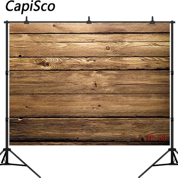 

Capisco photography backgrounds wood floor vinyl Digital Printing baby shower backdrops for photo studio prop