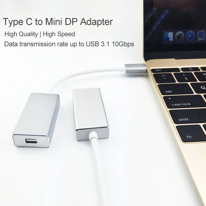 

2K*4K USB C to Mini DP Cable Type C to Mini Display Port Adapter USB 3.1 to Mini DP Thunderbolt 3 Type-C to Mini DP for Macbook