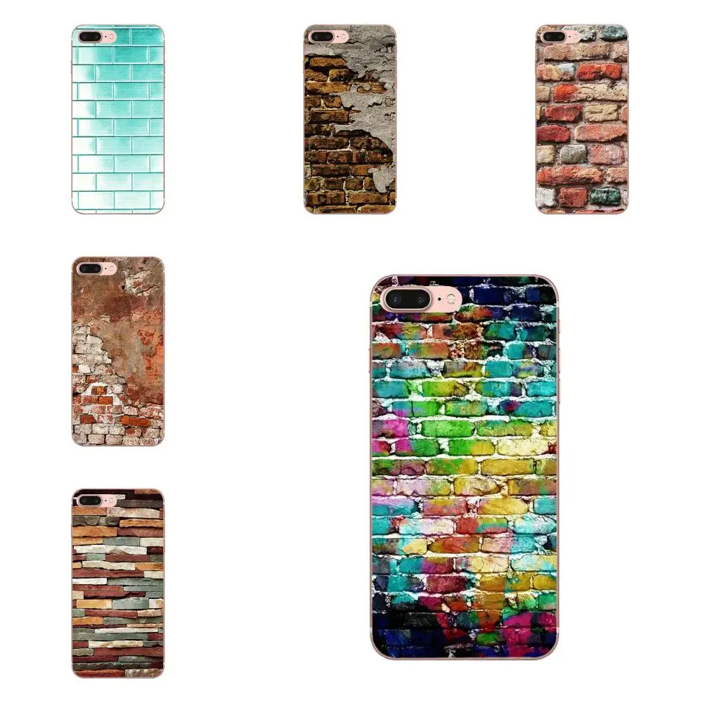 ТПУ Защитная цветная текстура настенная плитка классика для Apple iPhone 4 4S 5 5C 5S SE 6 6S 7 8