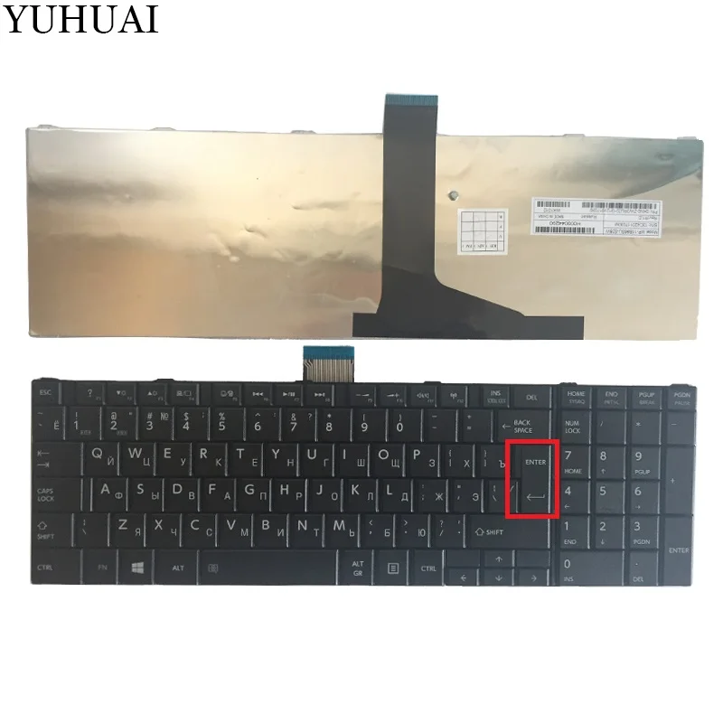 Ноутбук Русская клавиатура для ноутбука TOSHIBA SATELLITE C850 C850D C855 C855D L850 L850D L855 L855D L870 L870D ру черный ноутбук клавиатура