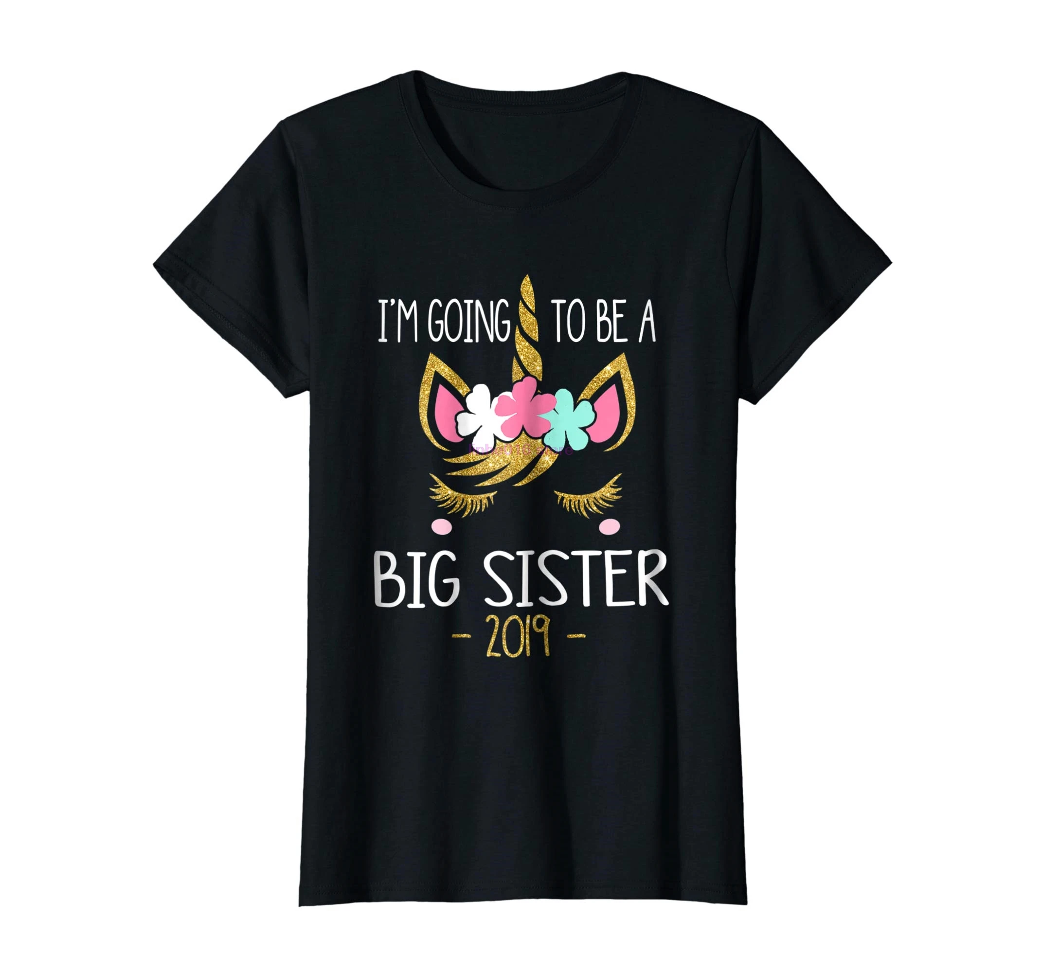 

brand men shirt Best I'm Going To Be A Big Sister 2019 Unicorn Girl T-Shirt
