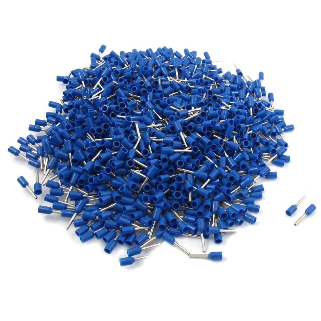 

1000Pcs Crimp Connector Insulated Pin Terminal Blue for AWG 16 Wire