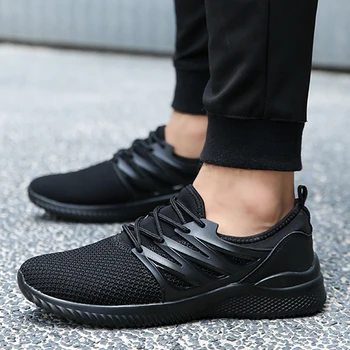 

2018 Men Casual Shoes Sneakers New Spring Autumn Mens Mesh Breathable Flats Shoes Zapatillas Hombre Fashion Sneaker Plus Size 46