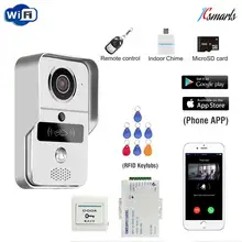 JCSMARTS RFID Access Wireless Wifi IP Doorbell Camera Video Intercom for Android IOS Smartphone Remote View Unlock With SD card