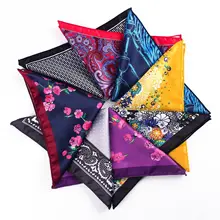 

Luxury Mens Handkerchief Silk Accessories Hanky Pocket Squared Handkerchief Pocket Scarf Paisley Polka Dots Party Wedding Prom