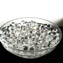 600 partículas por saco de cristal transparente contas água do solo orbiz lama crescer bolas geléia mágica casamento decoração para casa hidrogel