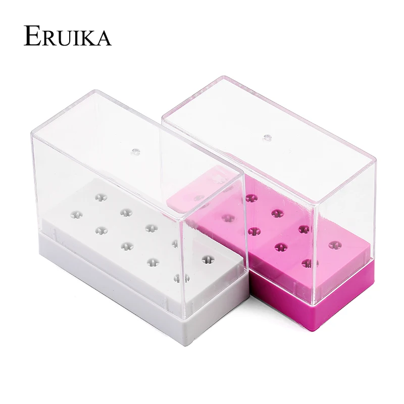 ERUIKA, 1 шт., профессиональный 10 отверстий, держатель сверла для ногтей, для электрических заусенцев, выставочный дисплей, инструменты для маникюра, дизайна ногтей