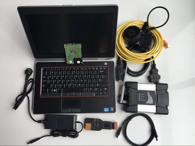 2021 For Bmw Diagnostic Scanner Wifi Icom Next Laptop Dell e6420 i5 4g Software Expert Mode 1000gb Hdd Full Cables Win10 | Автомобили и