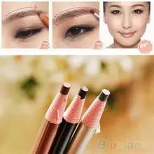 4Pcs Makeup Cosmetic Eyeliner Eye Liner Eyebrow Pencil Brush Tool Light Brown Black Grey 1J4P 2U9G