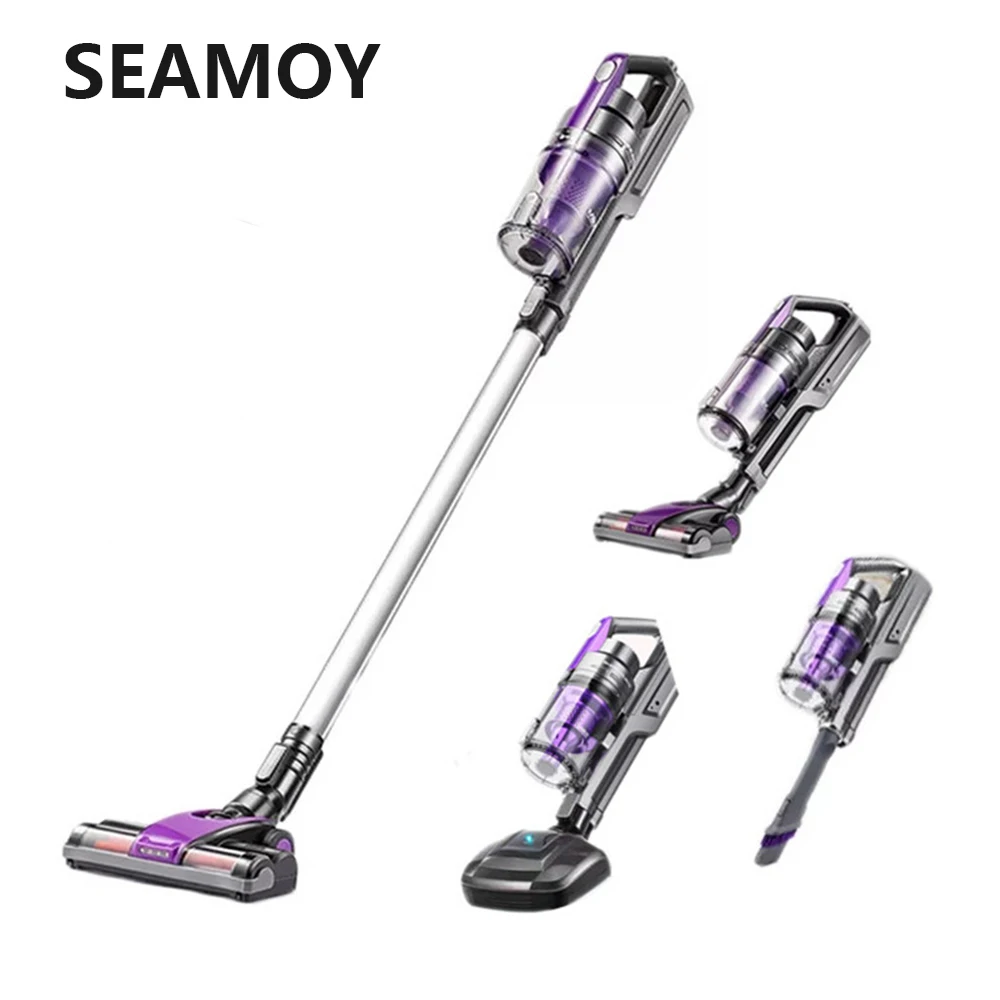 US $40.00 4 In 1 Handheld Cordless Vacuum Cleaner Strong Suction Dust Mites Collector Wireless Vacuum Cleaner With Wall Hanging Rack