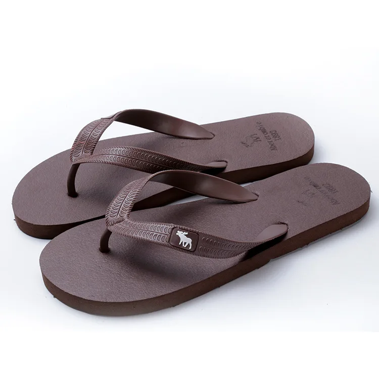 Abercrombie & Fitch Leather Flip Flops In Brown for Men