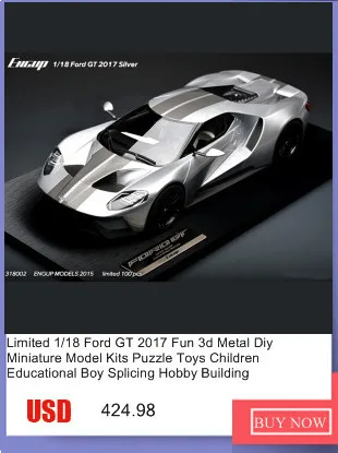 Limited 1/18 Ford GT 2017 Fun 3d из металла Diy Миниатюрная модель Наборы головоломки образовательные игрушки для детей хобби для мальчиков сплайсинг