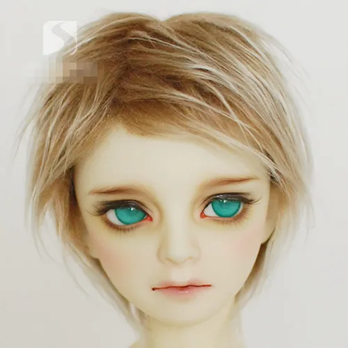 Серый коричневый BJD кукла меховой парик для дяди 1/3 1/4 1/6 1/8 1/12 полный размер HH23|wig