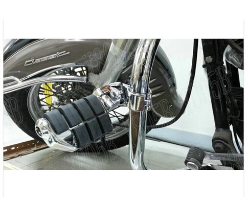 Универсальный Хром Передний левый и правый ног колышки для Triumph Honda Yamaha Kawasaki Suzuki мотоцикл 30 мм-35 мм ограждающий брус