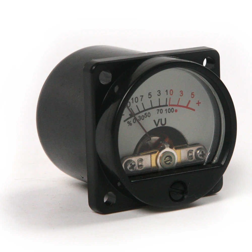 Brand New 2Pcs 35 x 35mm VU Panel Meter DC/AC 6V 12V Warm Back Light