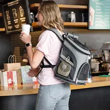 Воздухопроницаемая переноска для питомцев сумка портативный котенок щенок рюкзак для переноски на открытом воздухе SLC88