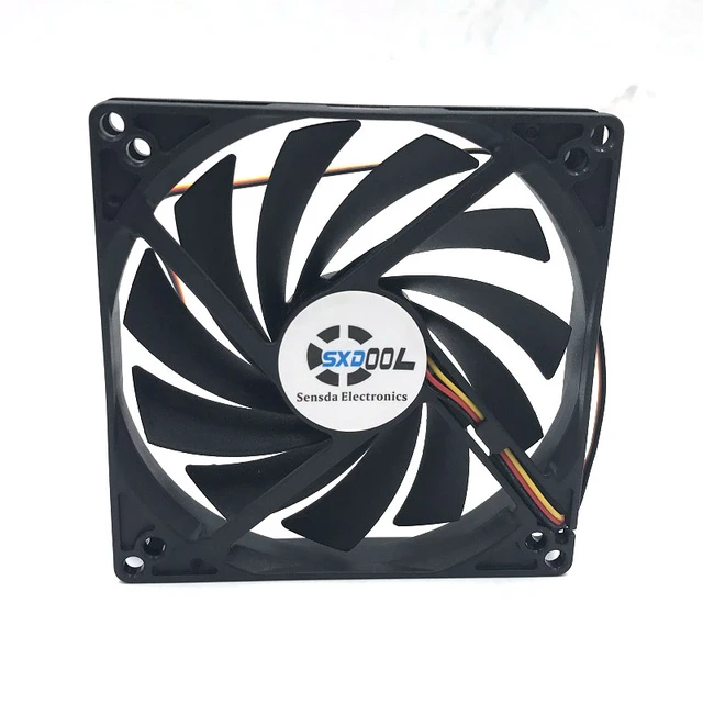 SXDOOL 100mm 10cm Slim Single PC Case Fan, UltraThin, Washable, super