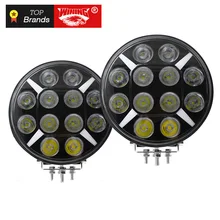 WINING 2pcs 120W Led Work Light 12V IP67 Flood Fog Lamp Off Road ATV UTV Work Light For Off road Motorcycle SUV Train Bus Boat