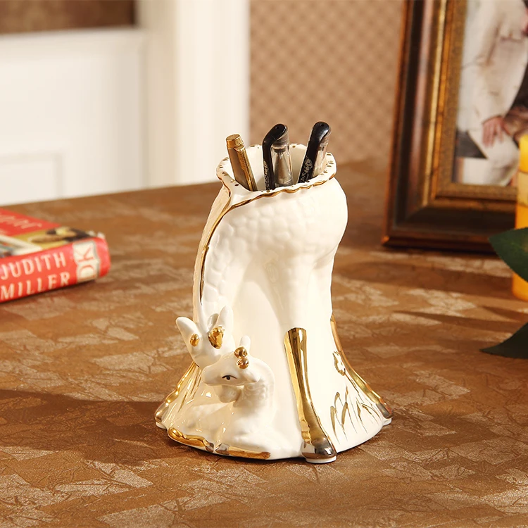 ^Cheap European sheep pen Ivory ceramic ornaments study living room luxury decoration crafts gifts housewarming personality