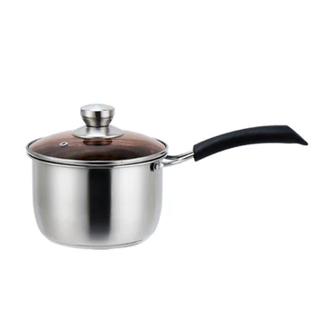

Stainless Steel Soup Pot Stock Pots Non-stick pan Saucepan milk noodles Kitchen Cooking pot cooker cookware Pot Pans TG131