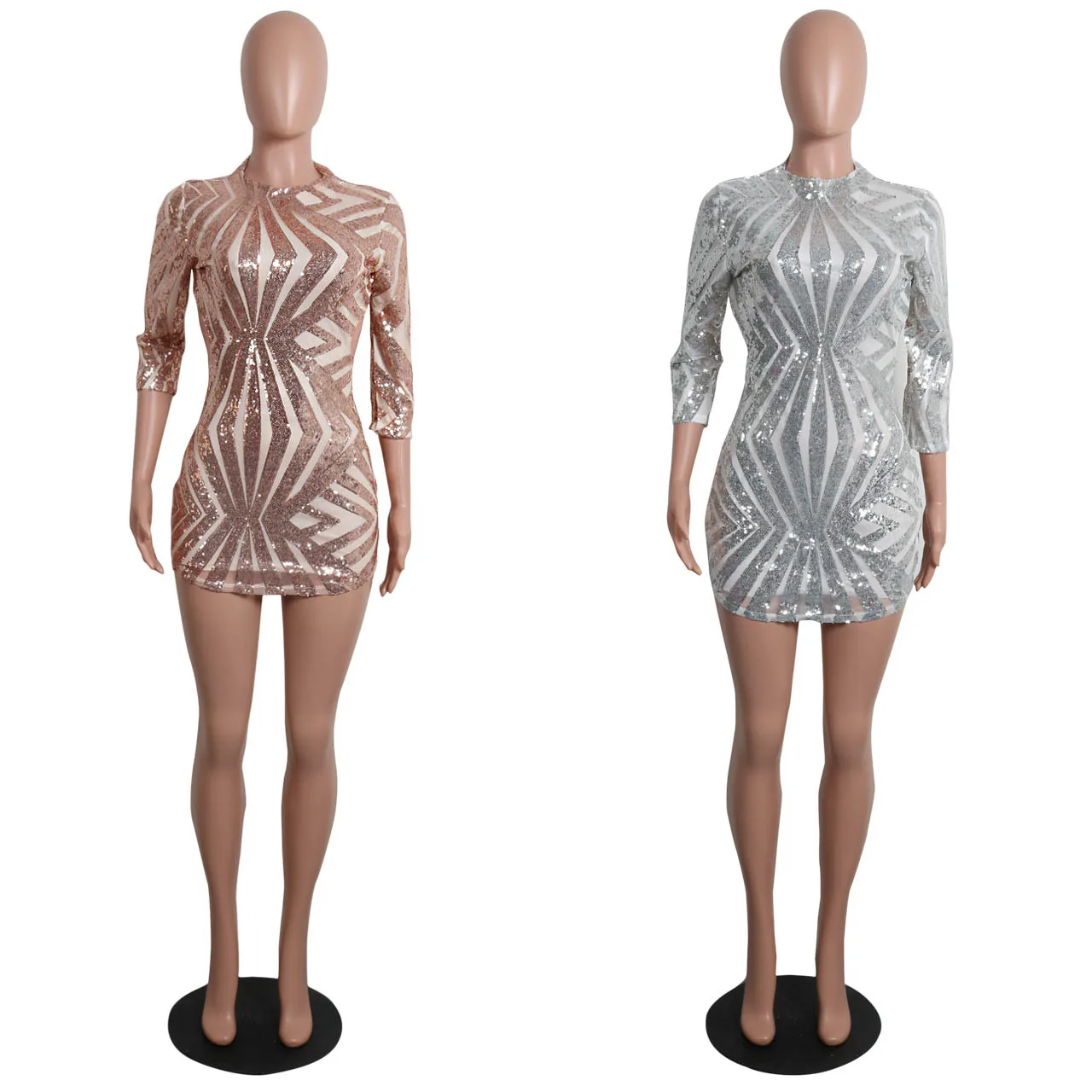 BALIWEISA блесток сетки золото Bodycon мини платье для женщин Сексуальная спинки Bling Серебряное платье Вечеринка клуб Midriff Vestidos