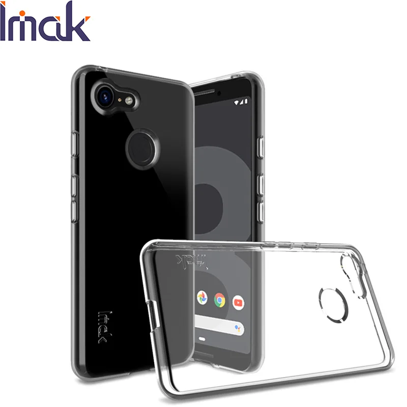 

Imak Transparent Soft Silicone Case for Google Pixel 3A 4 Shockproof Clear Back Cover for Google Pixel 3 4 3A XL 3 A Pixel4