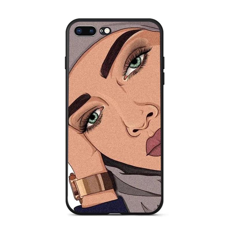 MaiYaCa мусульман, Gril/глаза арабский хиджаб задняя крышка ТПУ чехол для iPhone 5 5S SE 6s 6plus 7 8 плюс 8 X XS XR xsmax