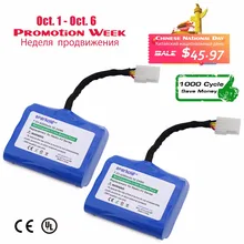 Sparkole 4200mAh Lithium battery for Neato XV-11 XV-12 XV-14 XV-15 XV-21 XV-25 XV Signature Pro Robotic Vacuum Cleaner 2Pack