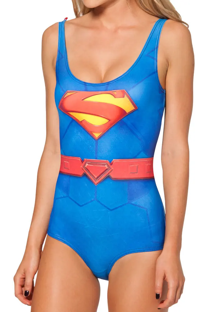 Red Wonder Woman бикини боди купальник из трех частей костюм с жакетом один цельный