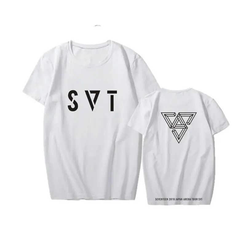 SEVENTEEN 17 Unisex T-shirt 2018 JAPAN ARENA SVT Concert men T shirt Casual Top short sleeve Tee KPOP (2)