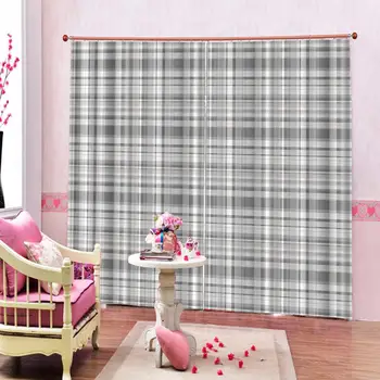 

simple lattice curtains for bedroom living room Nature Art Print, Drapes Living room Bedroom Decor 2 Panels HooksWindow Curtains