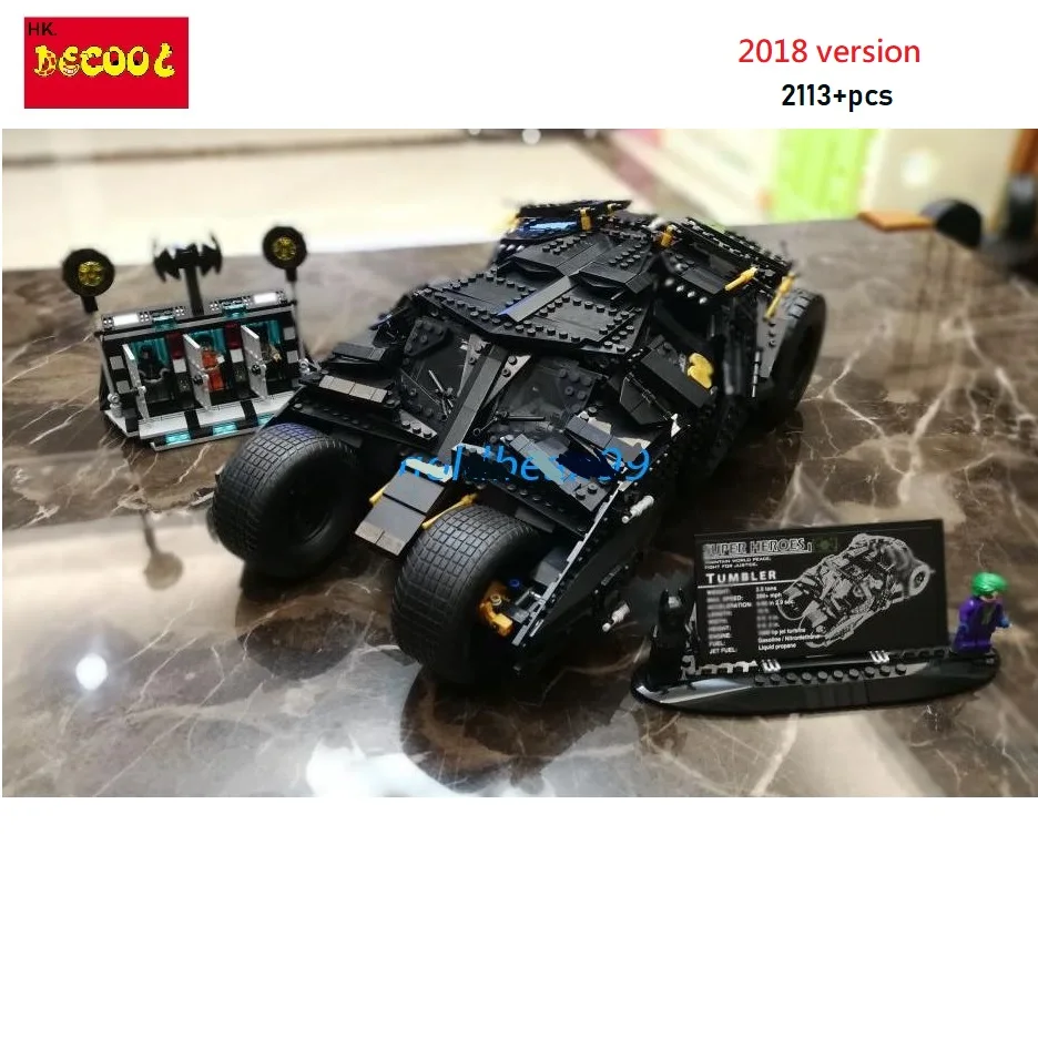 

Decool 2018 7111 2113pcs The Tumbler Prison Building Blocks Toys Gift set for LEGO Batman brick 76023 Super Heroes 34005 lepin