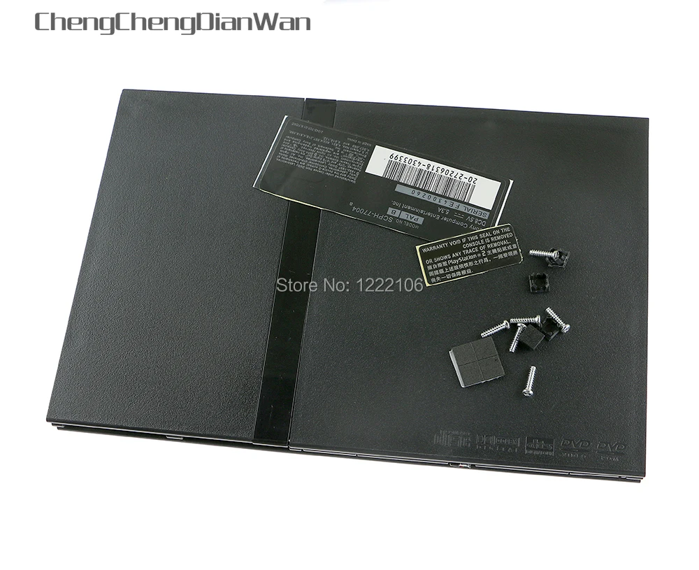 

ChengChengDianWan 7w 70000 7000X Full Housing Shell Case for PS2 Slim Console case Cover with label