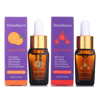 

Dimollaure Vitamin C +Kojic Acid Serum Face Cream removal Freckle Acne Spot pigment sunburn Melanin wrinkle whitening Anti-Aging