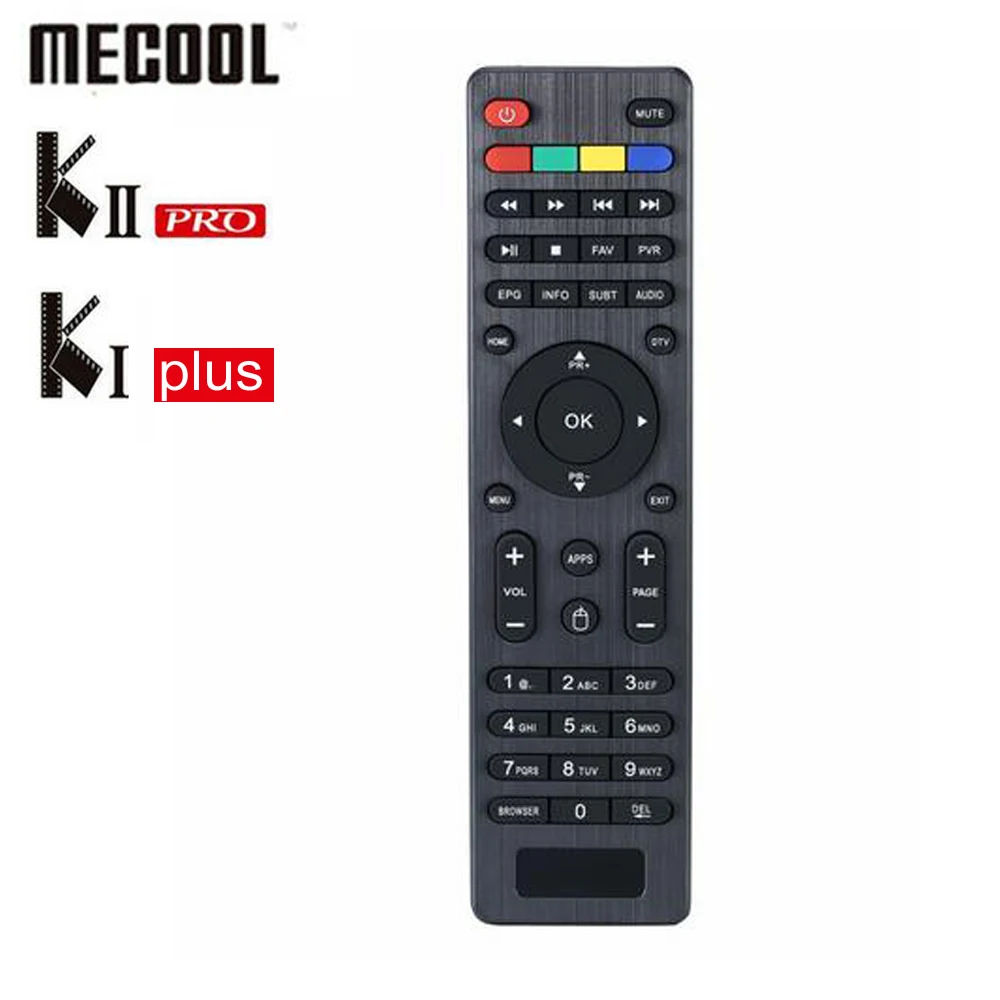 

MECOOL Extra Remote Control For K1 KI Plus / K2 KII Pro DVB-S2 DVB-T2 T2+S2 Android Satellite Recevie TV Box Set Top Box Mini PC