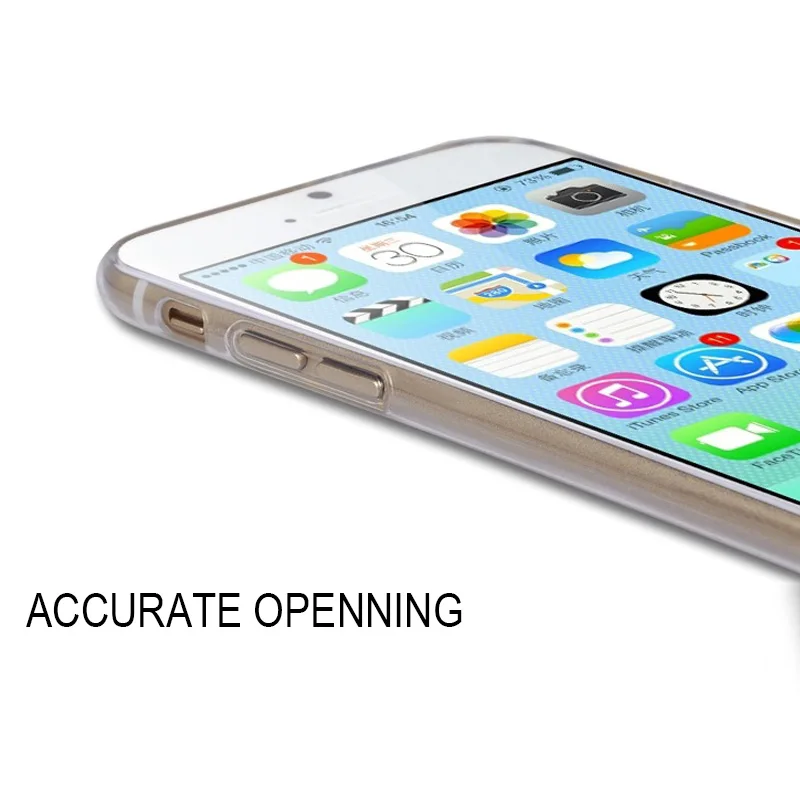 Transparent Clear Case for iPhone 5S SE 6 6S 7 Plus 0.3MM Soft TPU Rubber Back Cover Shell Case For iPhone 6s Funda Coque Capas (2)