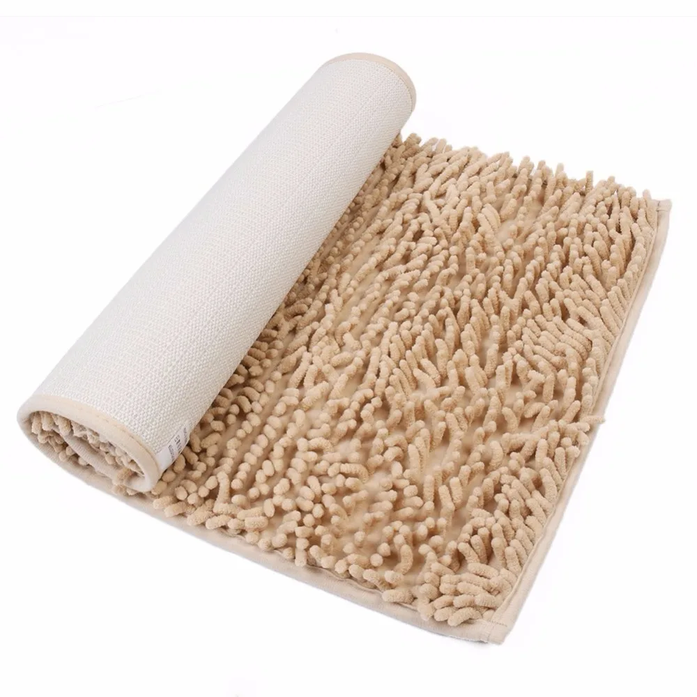 40*60 см мягкие лохматые дюймовые нескользящие микрофибры для ванной коврики для ванной коврик для ванной
