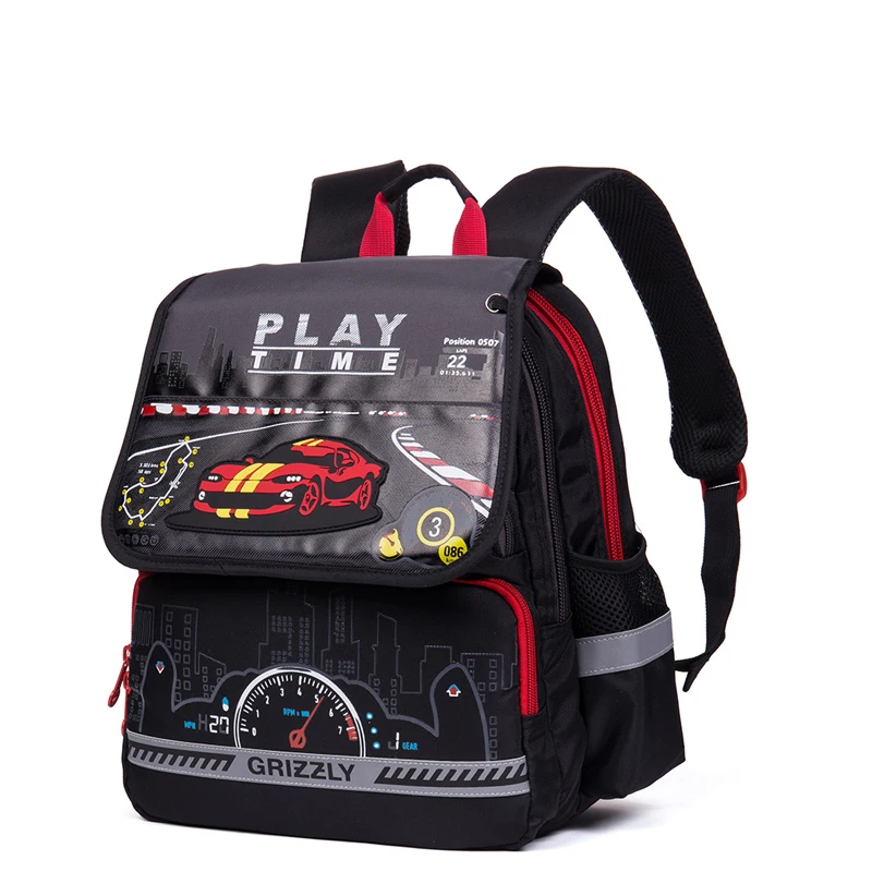 

Children School Bags for Boys Racing Car Printing Nylon Waterproof Orthopedic Backpack Kids Rucksack Grade 1-4 Mochila Escolar