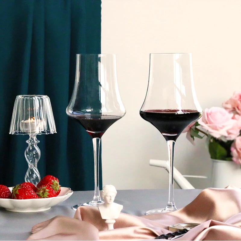 

Nordic Lead-free crystal Glass wine glass Personality Goblet Red wine glass Smell the wine cup Home Party Drinkware 460ml