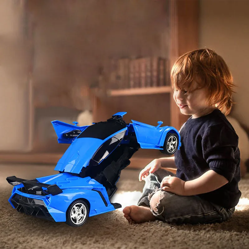 

Gesture Sensing Remote Control Robot One Button Transformation Car Kids Toy Gift BM88