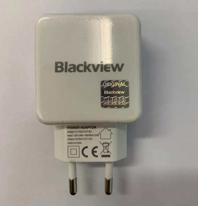 

Blackview BV9000 and 9000 Pro Charger 12V 2A with cable Tpye-C 1M Original EU Europe standard Adapter For BV9000 and bv9000 pro