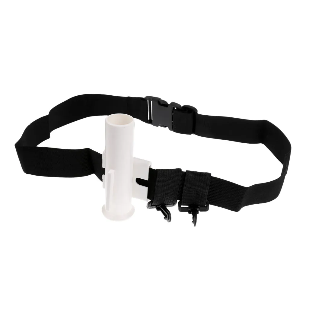 Fishing Rod Holder Waist Holster for Spinning Casting Fly Rods Hook Loop Cable Cord Ties Belt Fishing Accessories