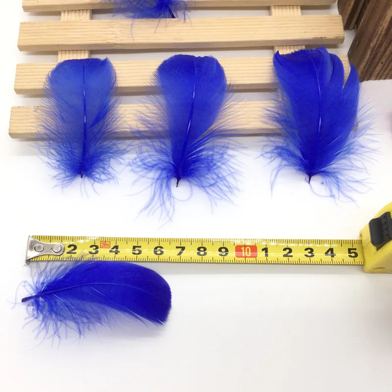 Натуральные перья 100 шт./лот 4-7 см 1-2 дюйма маленькие плавающие гусиные перья цветные перья, пух для украшения