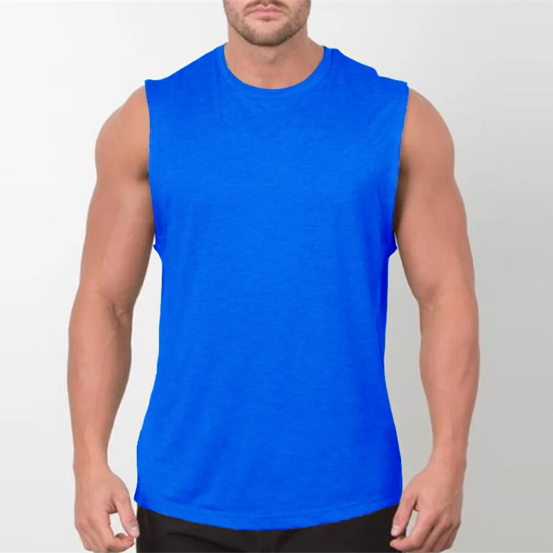Brand New Plain Tank Top Men Bodybuilding singlet Gym Stringer Sleeveless Shirt Blank Fitness Clothing Sportwear Muscle Vest - Image 5