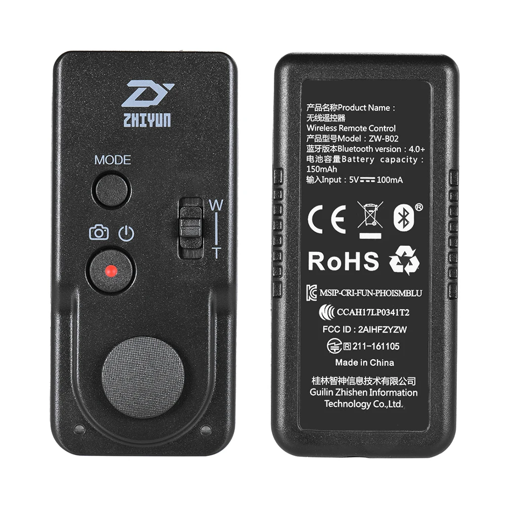Zhiyun официальный пульт дистанционного управления ZWB02 беспроводной контроль