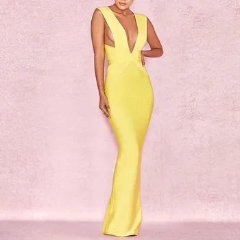 

Women Bandage Dress Elegant 2018 Club Summer Fashion Vestidos Ladies Clothing Vestidos Sleeveless Evening Party Dress