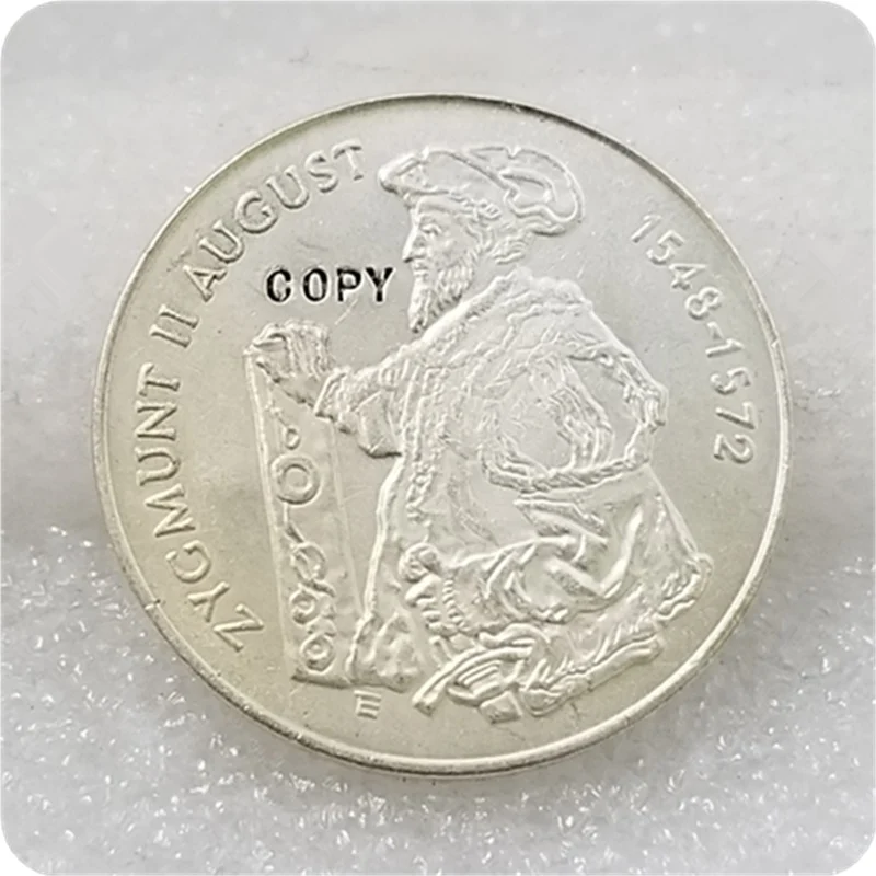 Копия серебряной монеты Тип 2: (1548-1572) Польша 10 zl